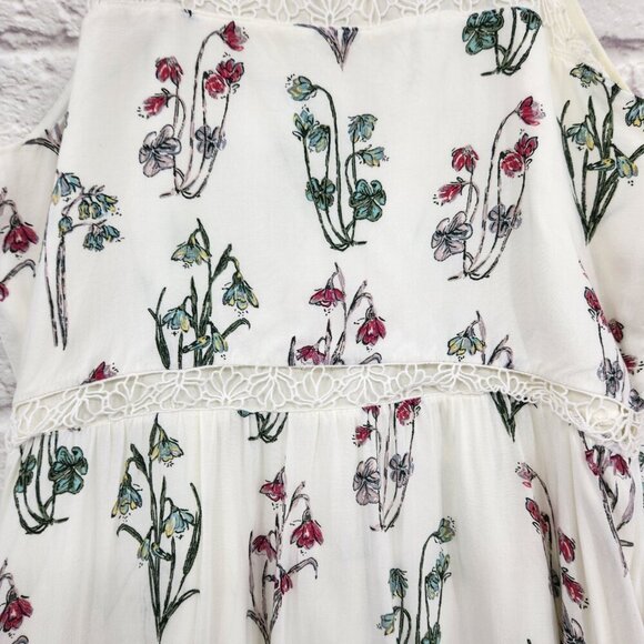 Disney x Lauren Conrad Alice in Wonderland Midi Dress Floral Sleeveless Medium - Picture 4 of 14